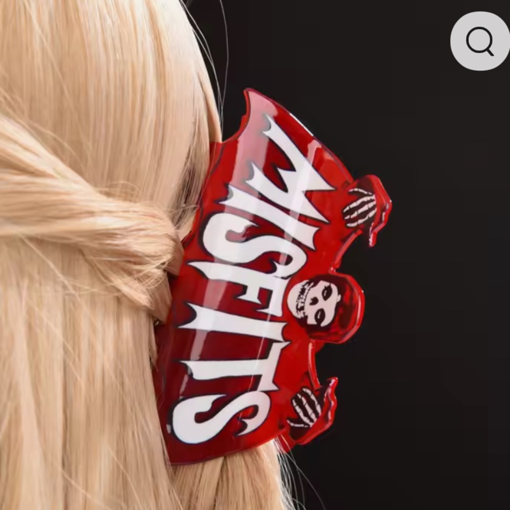 Misfits Red Logo Hair Claw